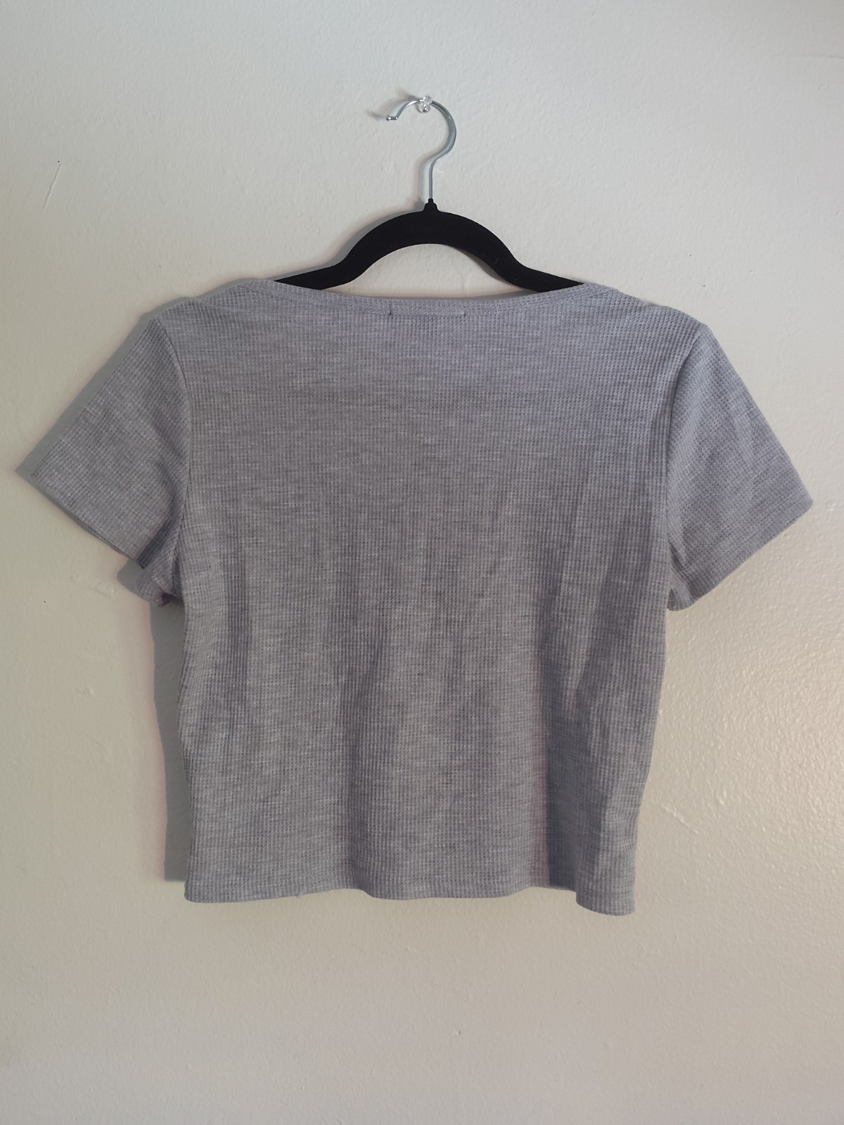 Cropped Basic Button Front Top - image 2