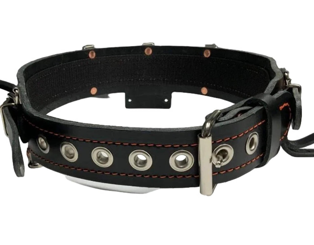 Low Pro Leather Mining Work Belt w/Brass OR Nickel Grommets