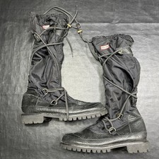 HUNTER Summit Waterproof Boots Black Size 9 Amazonas SUMT 1016 Lace Up 690