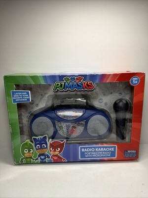 PJ Masks Radio Karaoke - Portable FM Radio W/Microphone - Sing & Listen NEW