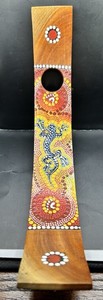 BOOMIRI Wine Bottle Holder Australia Souvenir Indigenous Aboriginal Art Iguana