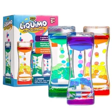 YoYa Toys Liquimo - Liquid Motion Bubbler - 3 Pack - Sensory Fidget Desk Toy for