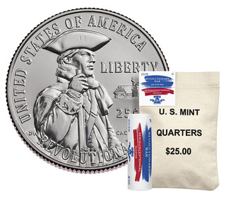 2026 Revolutionary War SemiQ Quarters 100 Coin Bag PHILADELPHIA US MINT OGP