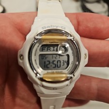 Casio Women's Watch Baby-G BG169R Quartz Digital White Resim Working