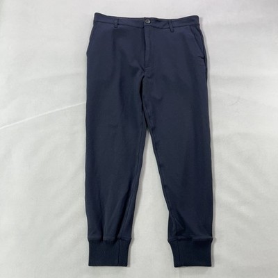 PAIGE Elmwood Jogger Pant Men 32 Dark Navy Rayon Ponte Knit