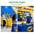 WinSpin 24" Floor Stand Modular Prize Wheel w/ 12 PCS Backup Panels Blue Yellow — photo 6