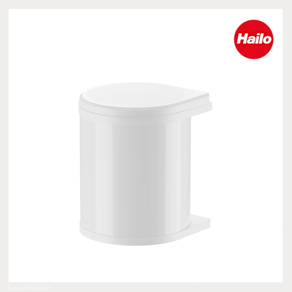 Hailo Abfallsammler 3555001 Compact-Box 15 L weiss Einbau Mülleimer schwenkbar - Bild 2 von 4