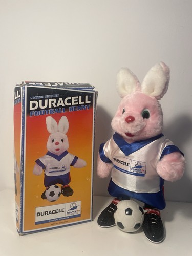 Vintage Boxed Limited Edition Duracell Football Bunny France 98 1998 World Cup