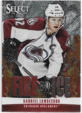GABRIEL LANDESKOG 2013-14 Panini Select FIRE ON ICE card FS11 Colorado Avalanche