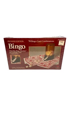Bingo Game Premier Edition Cardinal New Factory Sealed Vintage 1981.