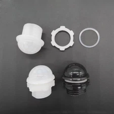 10sets PIR HDPE Human body Infrared Induction Fresnel Lens 7709-8 White/ Black