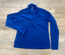 Patagonia Capilene 1/4 Zip Men's Medium Base Layer Jacket Blue Vintage USA MADE