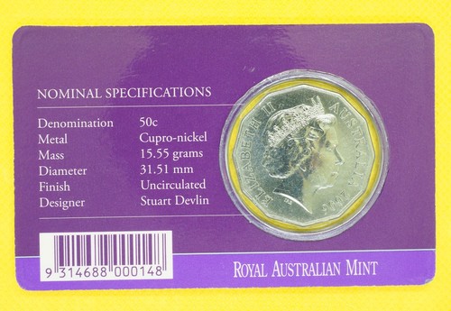 2006 50c Cent Queen Elizabeth II 80th Birthday UNC coin - Picture 3 of 4
