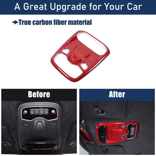 Red Carbon FiberRoof Reading Light Lamp Trim For Lotus Emira GT4 V6 i4 2023-2025 - Picture 13 of 16