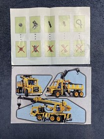 LEGO Technic 8438 Pneumatic Crane Truck 99.99% Complete W/Box & Instructions