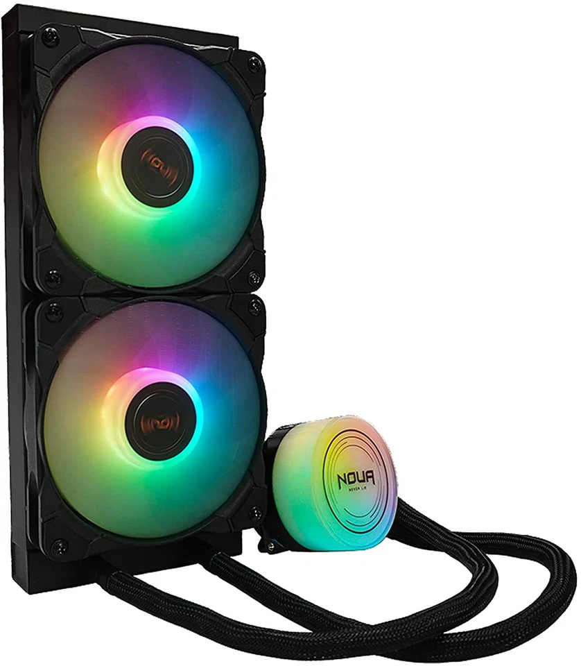 LM240 ARGB TDP 200W Radiatore 240mm Dissipatore Liquido 2 Ventole RGB Intel Amd - Immagine 2 di 4