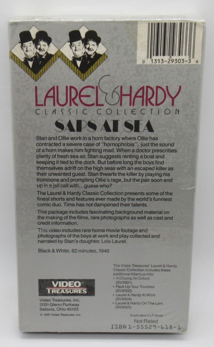その他 Laurel & Hardy: Saps at Sea [VHS] LAUREL & HARDY: SAPS AT SEA - CLASSIC COLLECTION VHS VIDEO