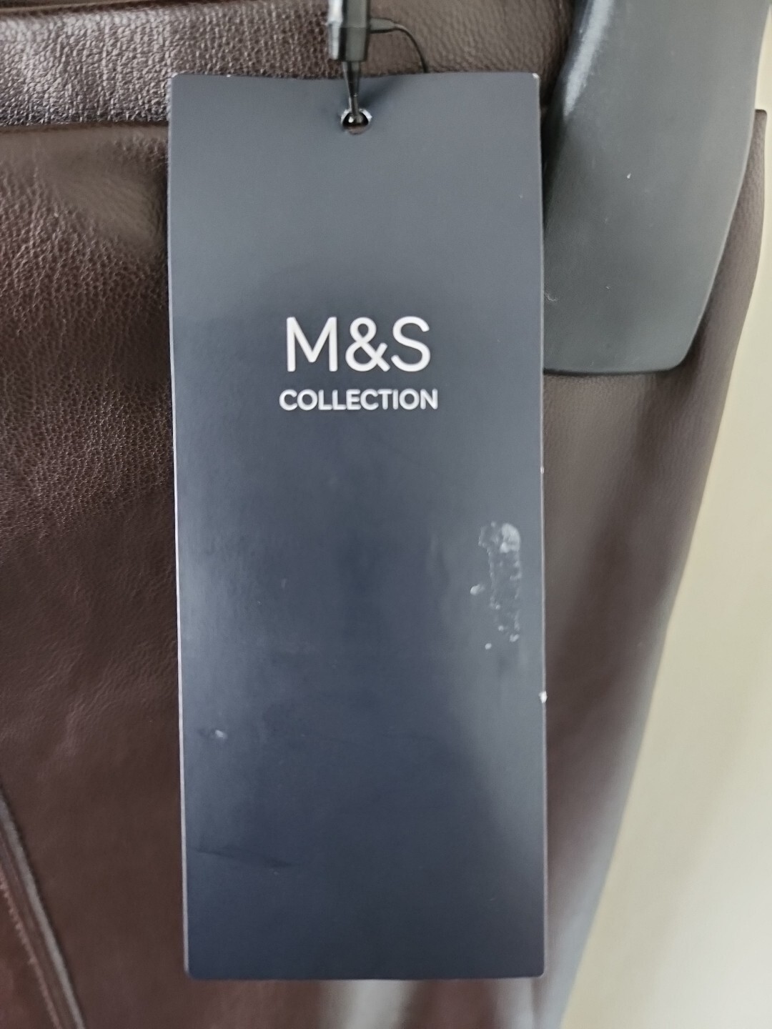 BNWT Ex Marks & Spencer Leather Look High Waisted Leggings Size 16