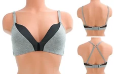 Lively The All-Day Deep V Wireless Bra 45578, Mesh Plunge, Convertible Straps