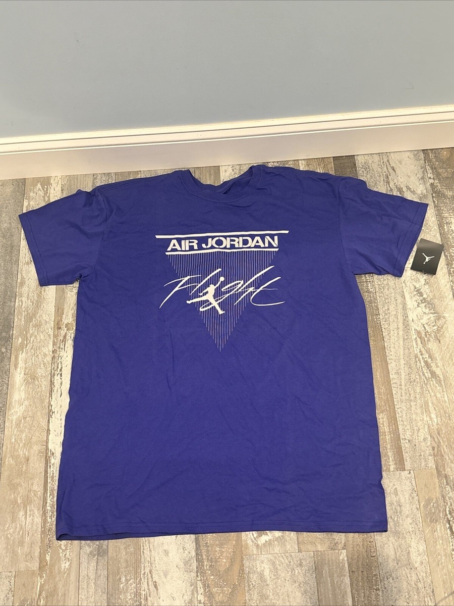 NIKE AIR JORDAN FLIGHT T SHIRT SZ XXL 404268 402 OG PURPLE RARE - Main Image