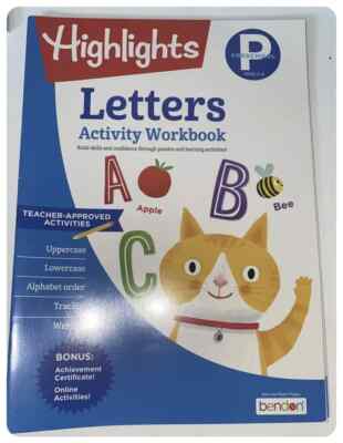 HIGHLIGHTS PRESCHOOL (AGES 3-5) LETTERS ACTIVITY WORKBOOK New