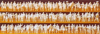 PREISER N SCALE FIGURES UNPAINTED FIGURE SET PASSENGERS PKG (120) | 79008 4041032790084 | eBay