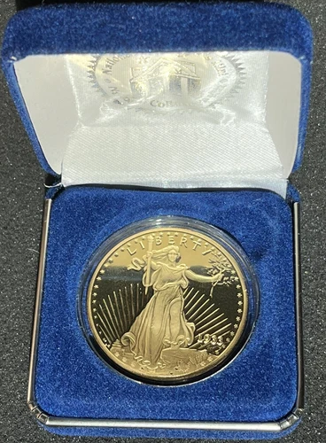 1933 $20 Gold Plated Liberty Double Eagle Coin National Collector's Mint - COPY