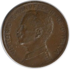 1908 R Italia 5 Centesimi KM42 EF Non Certificato #301