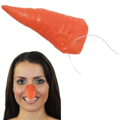 ILOVEFANCYDRESS CARROT NOSE SNOWMAN SCARECROW CHRISTMAS FANCY DRESS ACCESSORY THE SNOWMAN PLAY