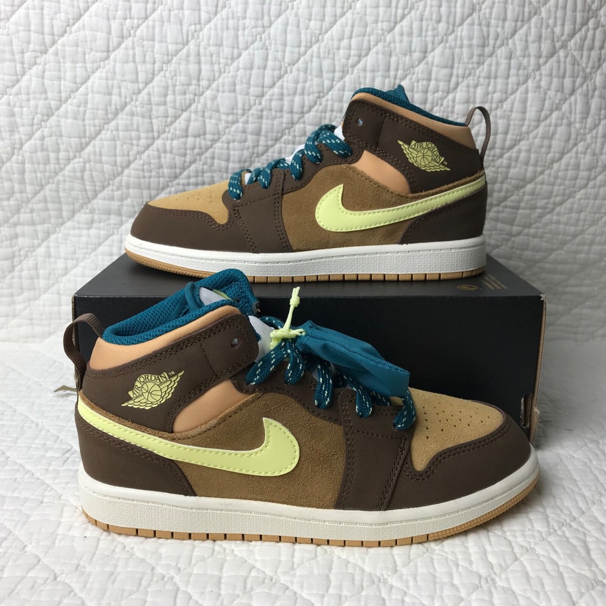 Nike Air Jordan MID SE (GS) Shoes Youth Kids SZ 6Y Cacao Wow