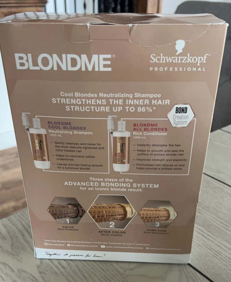 Schwarzkopf Professional Cool Blondes Liter Duo With 2 Pumps - Image 2 of 2