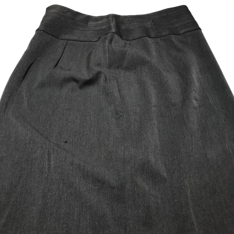 Grace Elements Skirt Womens Size 12 Gray Pencil Knee Length Rear Zip Stretch - Image 2 of 4