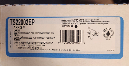 Moen TS22003 Arris Posi-Temp Pressure Balancing Modern Tub & Shower Lot 2837 - Picture 5 of 5