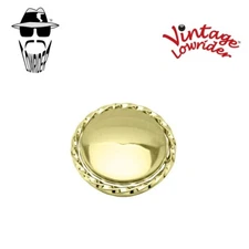 VINTAGE LOWRIDER BICYCLE UNIVERSAL SINGLE SQUARE TWISTED BOLT COVER GOLD.
