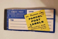 Vintage Parcel Post Mailing  Labels-22 Sheets Permaflat Glue