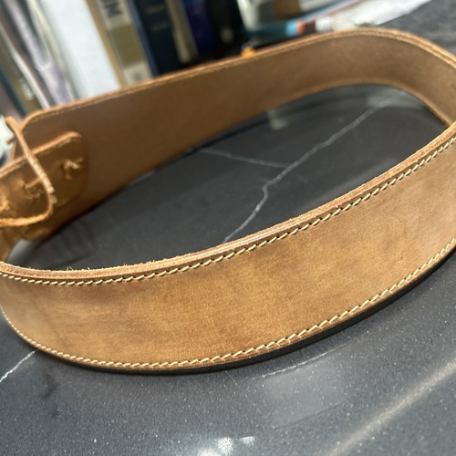 Vintage 80's Banana Republic "Save the Tigers" Safari Leather Belt 30/75 - Imagen 11 de 21