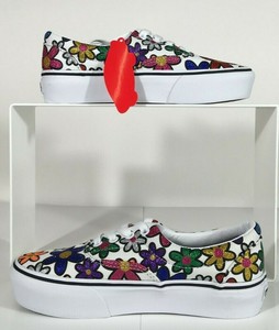 glitter daisies era platform vans