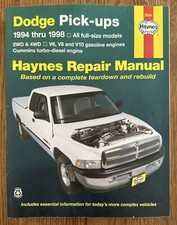 Haynes Dodge Ram 1994-1998 Repair Manual 2WD & 4WD V6, V8, V10, Diesel 30041