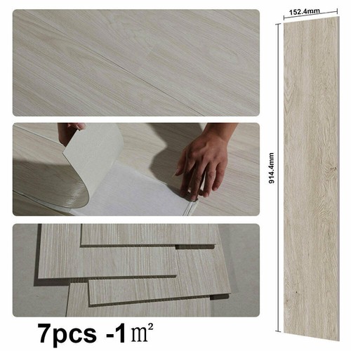20M² VINYL LAMINAT SELBSTKLEBEND EICHE HELL DIELEN PLANKEN VINYLBODEN ALASKA OAK - Bild 5 von 10