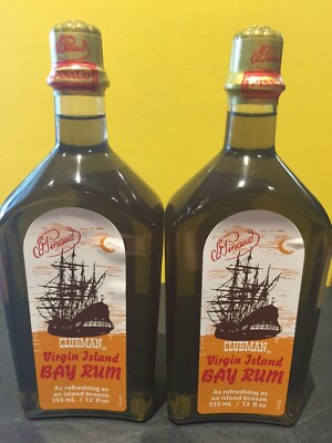 Pinaud Clubman VIRGIN ISLAND BAY RUM MEN'S AFTERSHAVE COLOGNE 2pcs on Sale