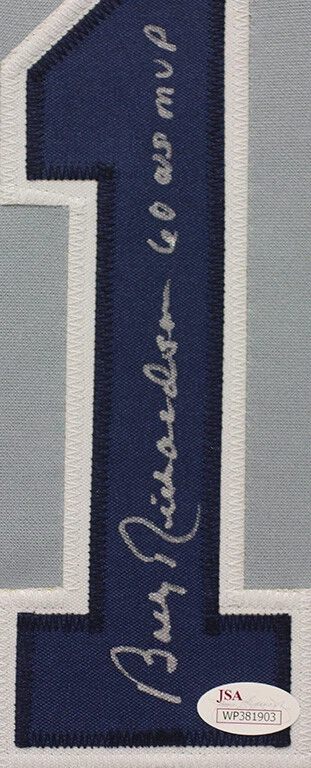 Bobby Richardson Autographed and Framed Gray NY Yankees JSA COA - Image 2 of 4