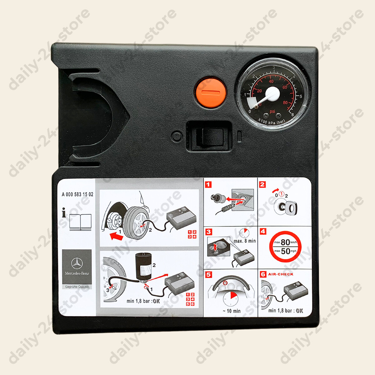 Mercedes-Benz Air Tire Pump Compressor A0005831502 TIREFIT +  