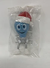 Nostalgic Kmart mascot ornament blue lightbulb Christmas Santa Hat Sealed