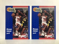 1991 fleer Michael Jordan League Leaders  #23  X 2  Fast