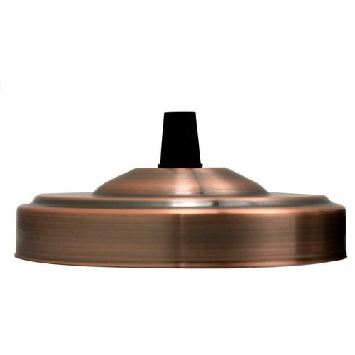 Single outlet Metal ceiling rose vintage industrial brushed Colour Ceiling Plate - Picture 26 of 37