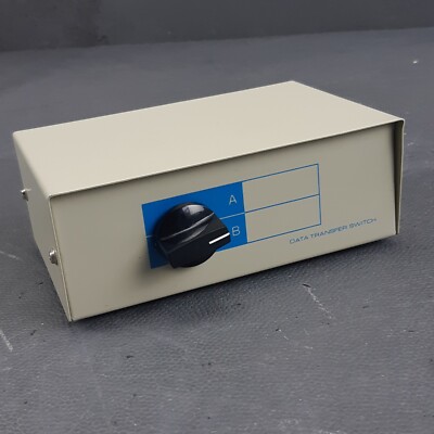Manual Data Transfer Switch Box 2-Position 2-Port A/B  Connectors 25 Pin