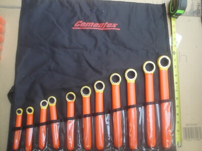 Cementex wrench set ,insulated 11 pc. box end