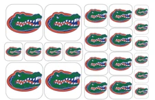 Florida Gators Team Stickers - Multiple Size/Material Options - Free Shipping