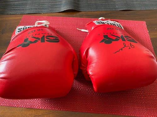 Danny Green Hand Signed Gloves Boxing Offical Authentic FENECHS 10 OZ Vintage - Picture 10 of 12