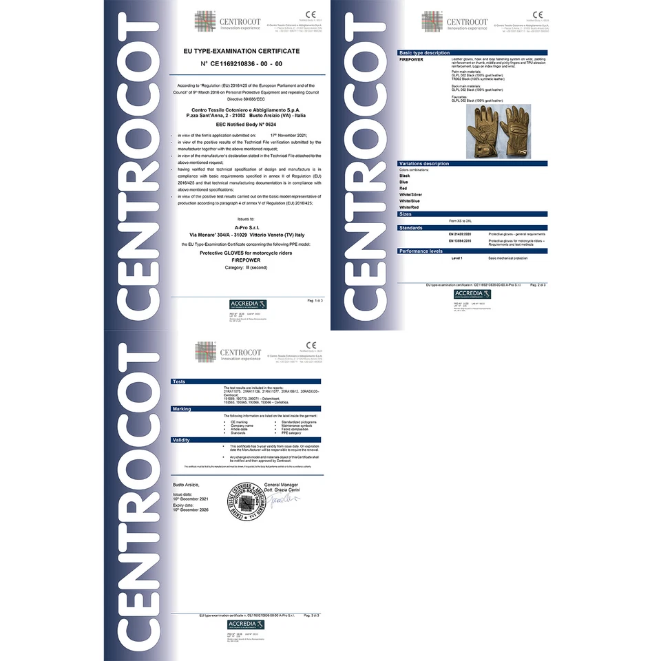 Moto Guantes de moto A-Pro Touring Sport Piel Enduro Motard Sonic Moto - Imagen 2 de 2